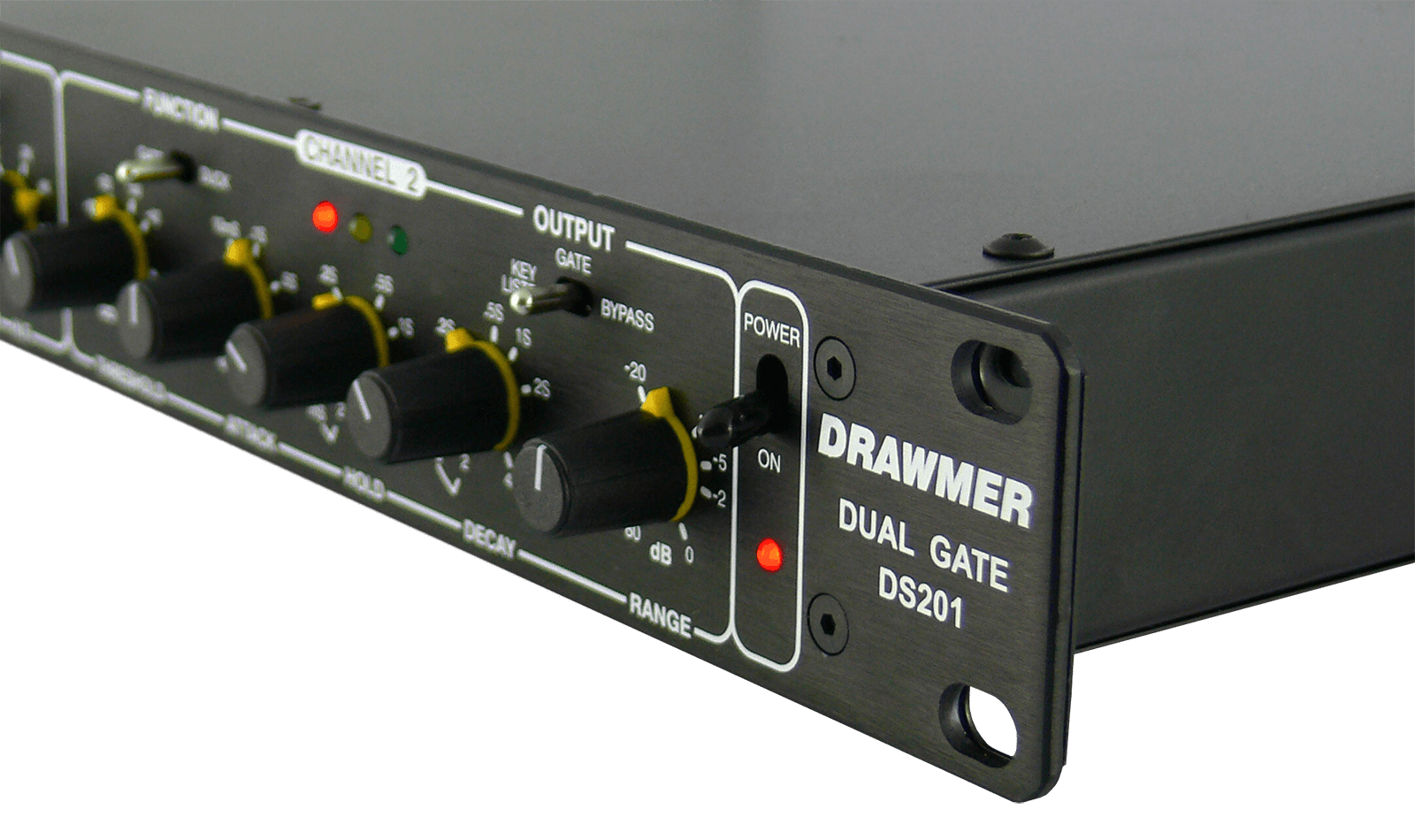 A side view of the DS201 Noise Gate