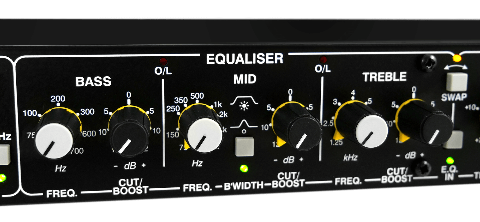 The EQ and Compressor controls of the 1977