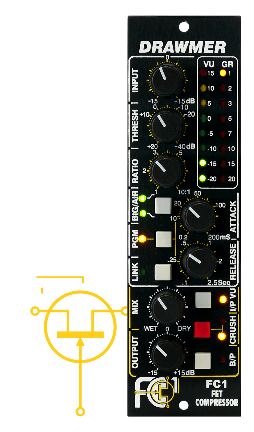 FC1 front panel with vertical logo