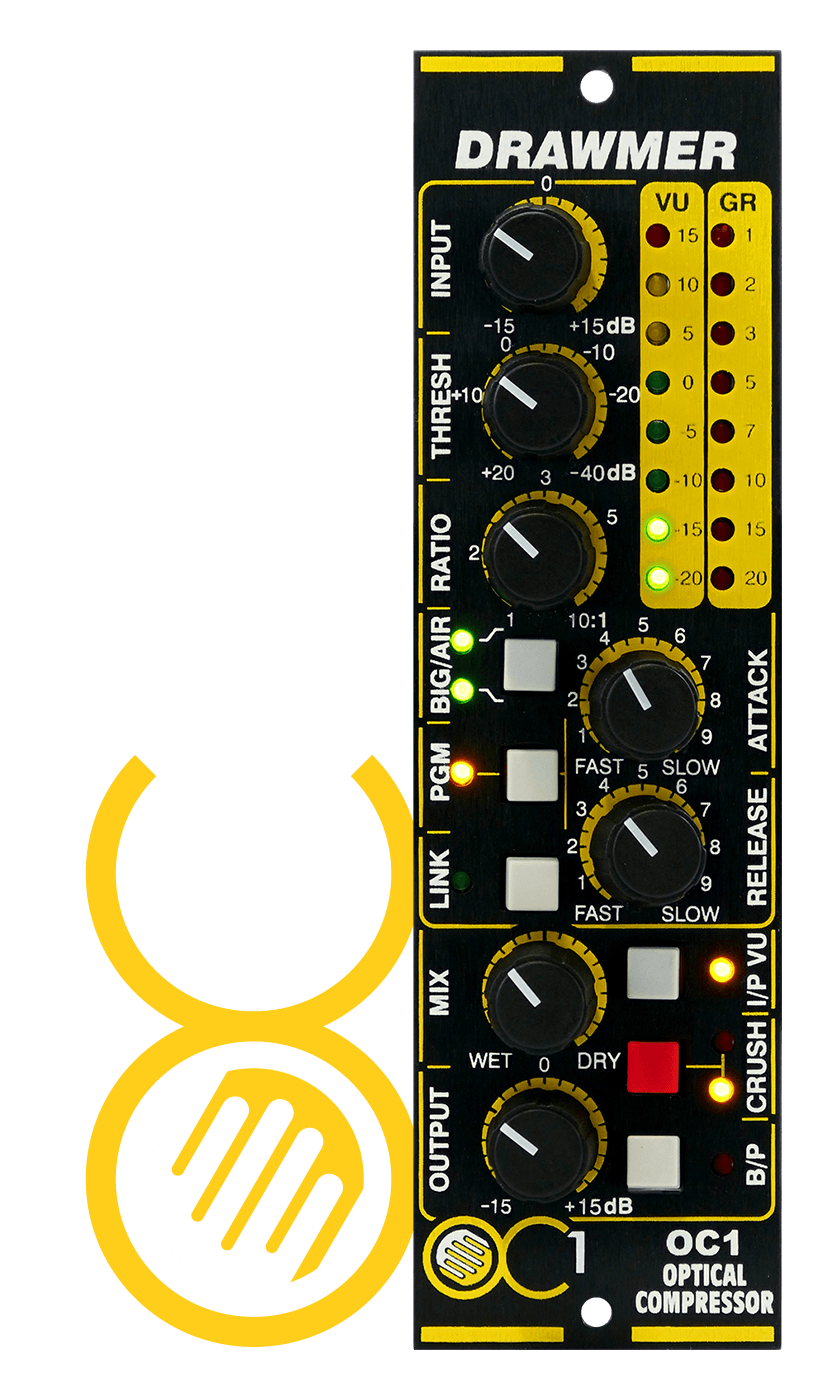 OC1 front panel with vertical logo